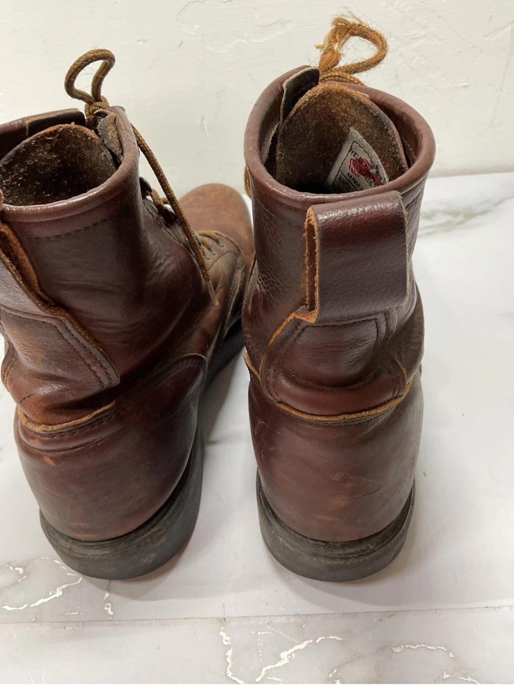 Red Wing ANSI Z41 PT99 M1/75 C/75 Mens Leather Steel Toe Boots Size 10 - Picture 5 of 15